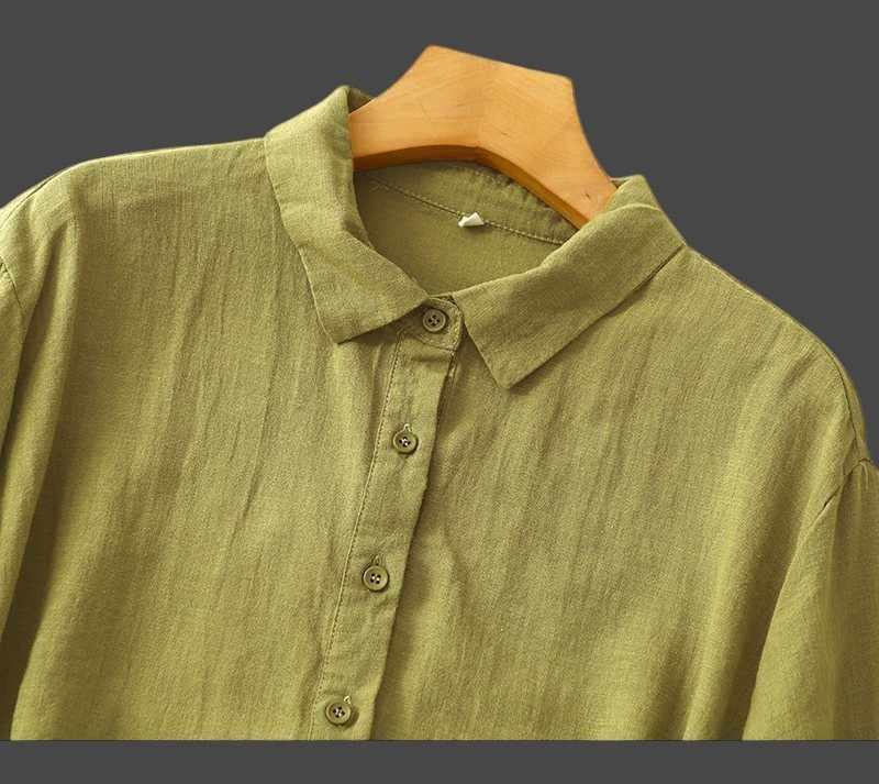 Olive Green Colour Half Sleeve shirt For Women