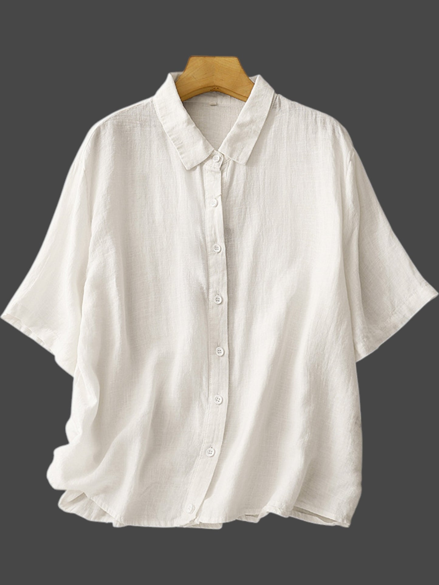 White Colour Half Sleeve shirt For Women