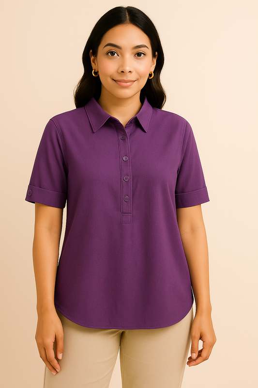 Wine Colour Plain Kurta For Women
