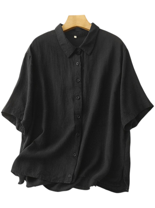 Black Colour Half Sleeve shirt For Women