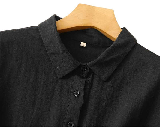 Black Colour Half Sleeve shirt For Women