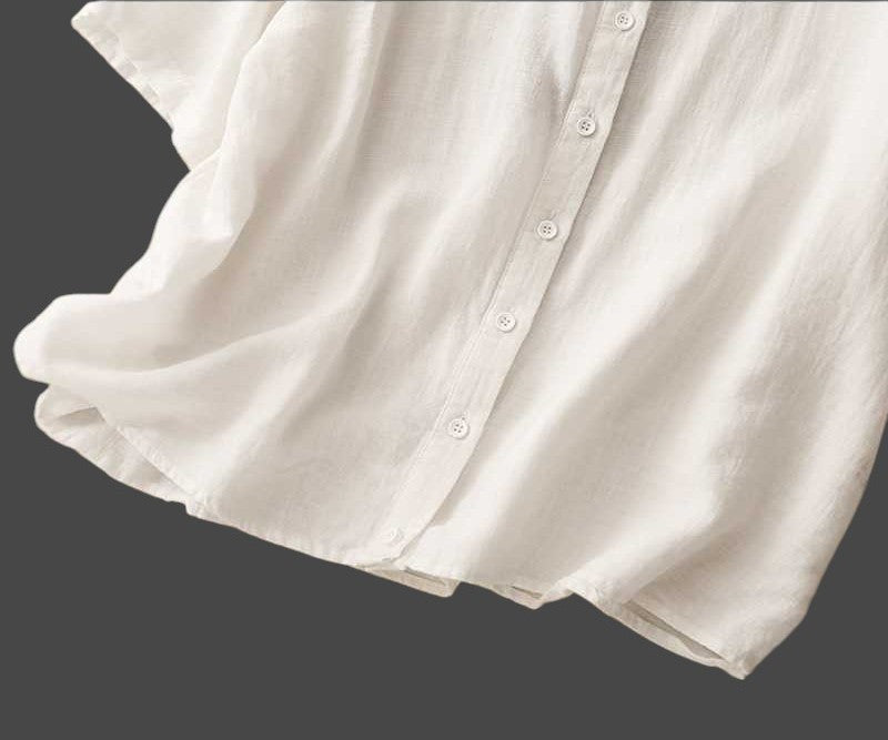 White Colour Half Sleeve shirt For Women