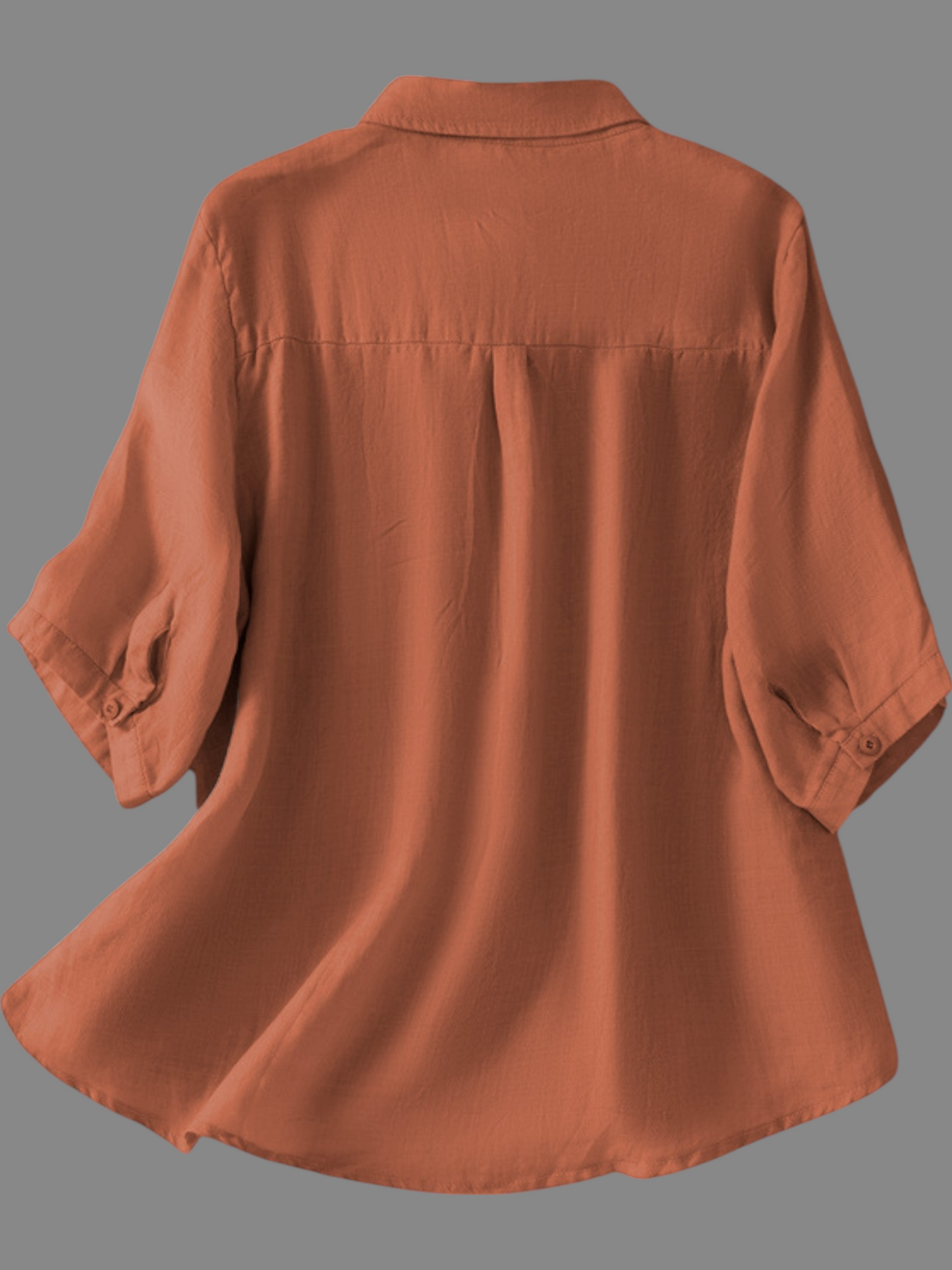 Dark Orange Colour Plain Kurta For Women