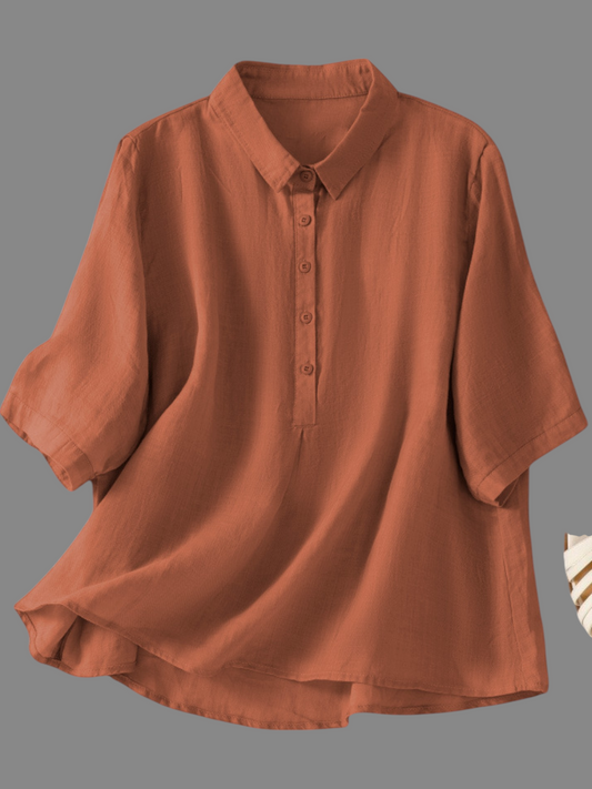 Dark Orange Colour Plain Kurta For Women