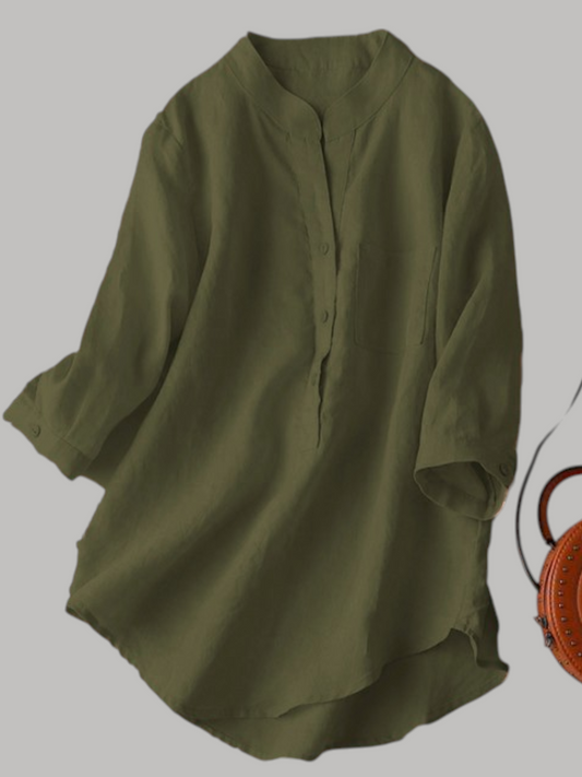 Mendi Colour Plain Long Tunic Top For Women