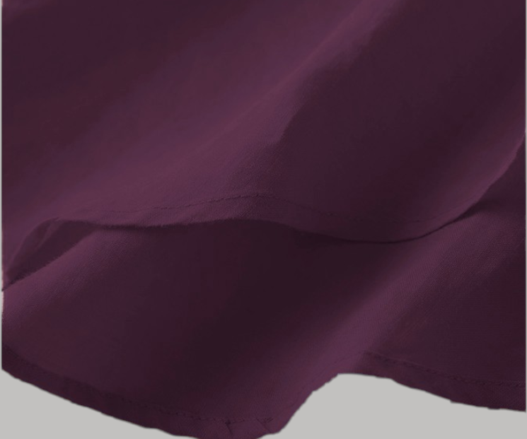 Wine Colour Plain Long Tunic Top For Women